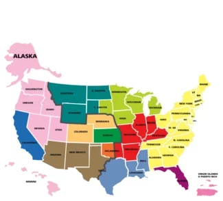 United States map