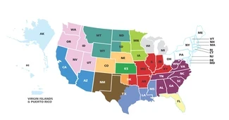 NAM24 US Production Map Regions