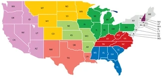 NAM23 US Retail Sales Rep Regions MAP