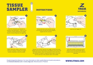 Tissue sampler instruction sheet